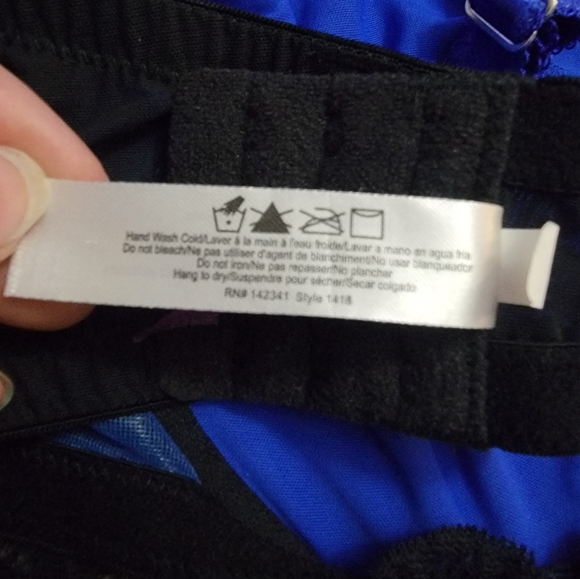 Adore Me Bra Size 38DDD Blue/Black - Picture 6 of 10